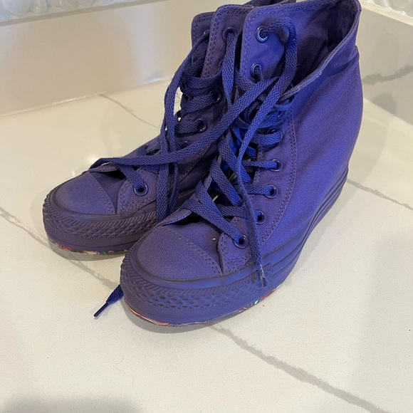 Purple converse wedge! - Picture 2 of 5